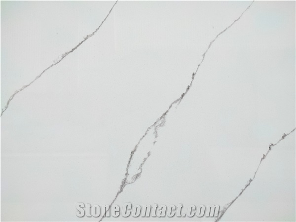 LQ-832  Hot Selling Popular Quartz Slab Vietnam Calacatta