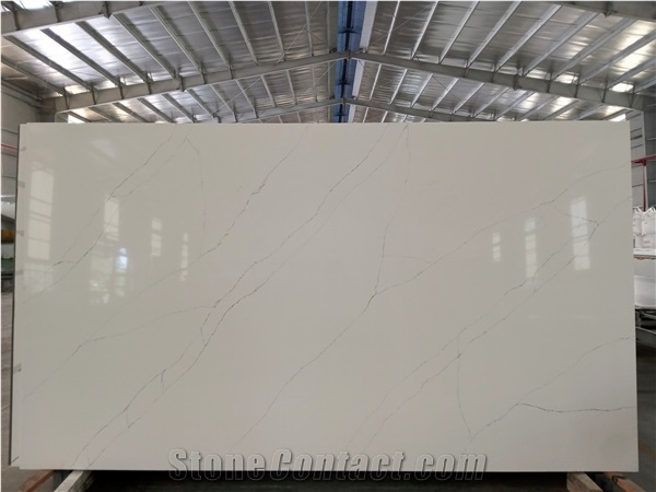 LQ-833 Hot Selling Popular Quartz Slab Vietnam Calacatta