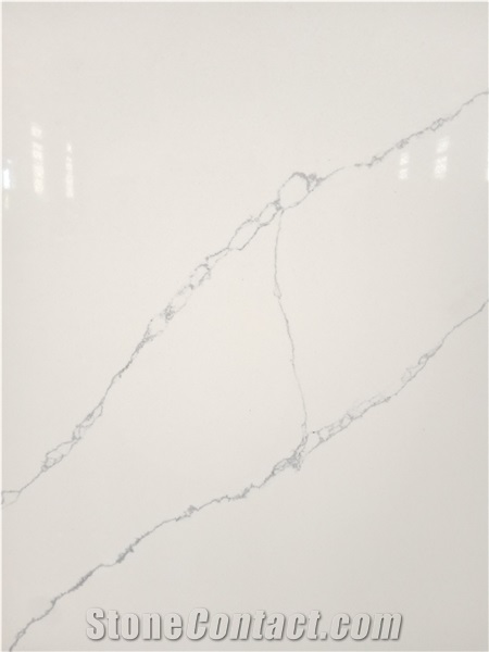 LQ-833 Hot Selling Popular Quartz Slab Vietnam Calacatta