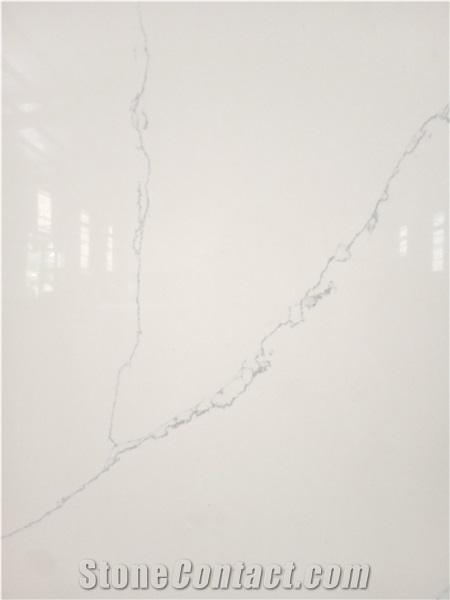 LQ-833 Hot Selling Popular Quartz Slab Vietnam Calacatta