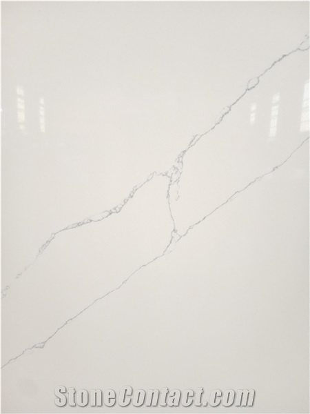 LQ-833 Hot Selling Popular Quartz Slab Vietnam Calacatta
