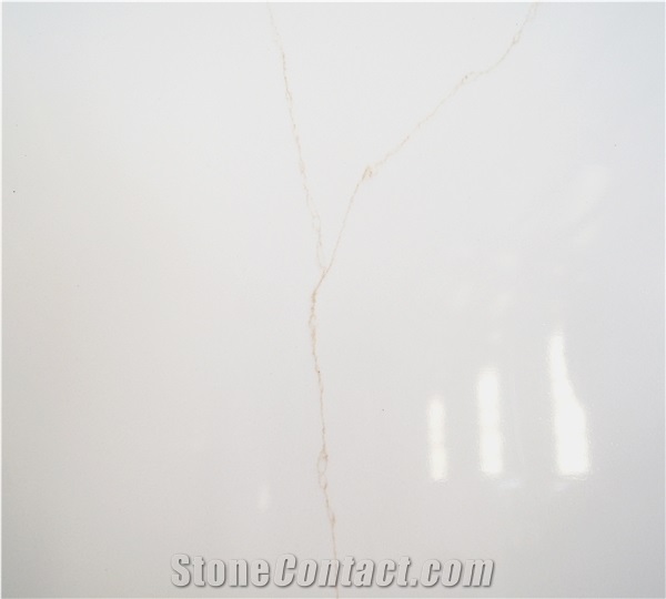 LQ-834 Hot Selling Popular Quartz Slab Vietnam Calacatta
