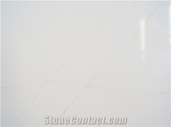 LQ-834 Hot Selling Popular Quartz Slab Vietnam Calacatta