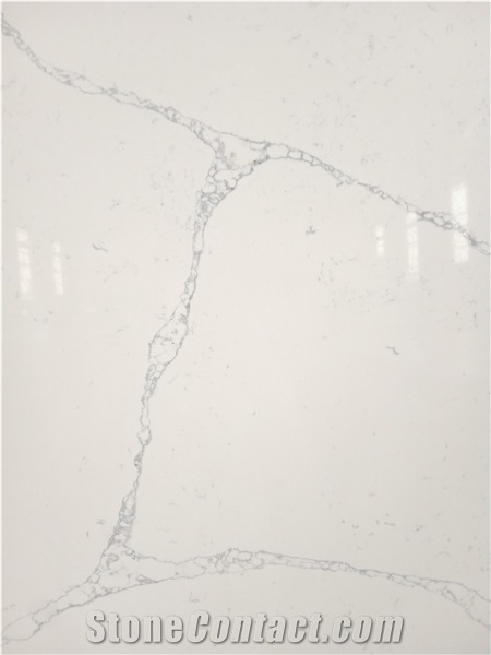 LQ-835 Hot Selling Popular Quartz Slab Vietnam Calacatta