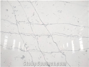 LQ-836 Hot Selling Popular Quartz Slab Vietnam Calacatta