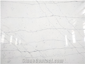 LQ-836 Hot Selling Popular Quartz Slab Vietnam Calacatta