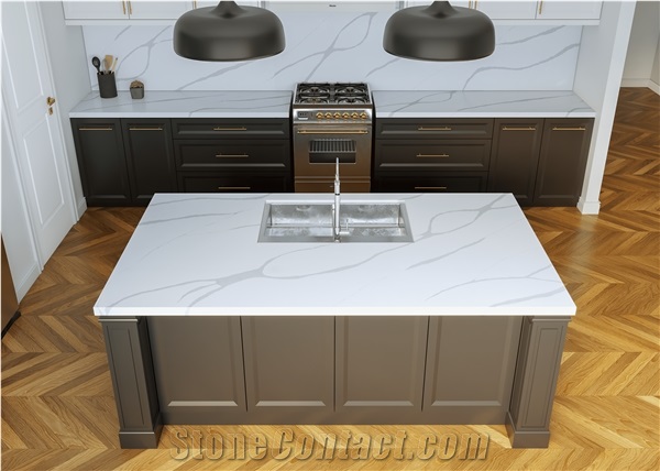 LQ810 Big Size Artificial Stone Bold Vein Calacatta Vietnam