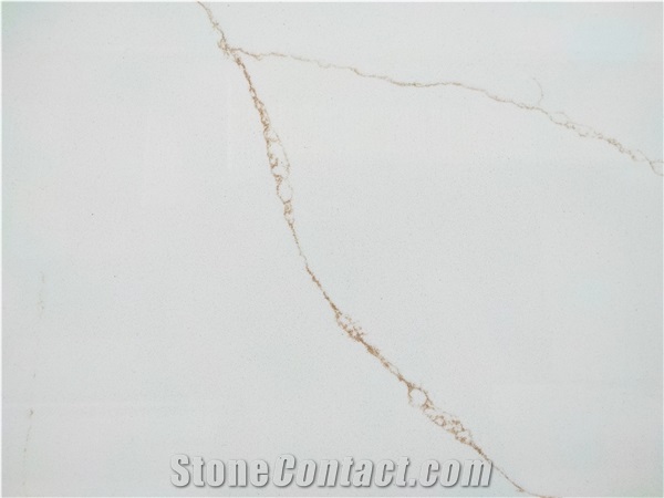 LQ831 Hot Selling Popular Quartz Slab Vietnam Calacatta Xavi