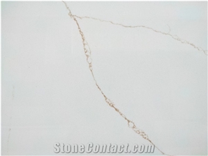 LQ831 Hot Selling Popular Quartz Slab Vietnam Calacatta Xavi