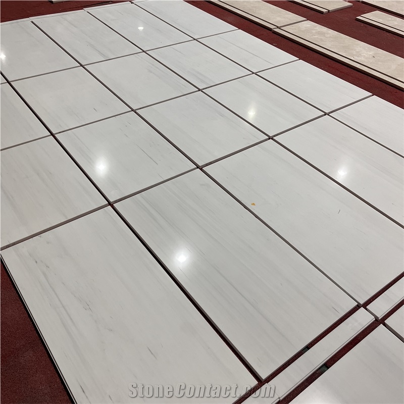 Polished Duna White Slab For Hotel Decor