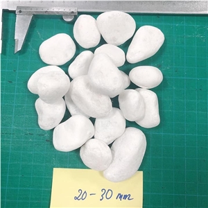 Snow White Pebble Stone Super Cheap Price