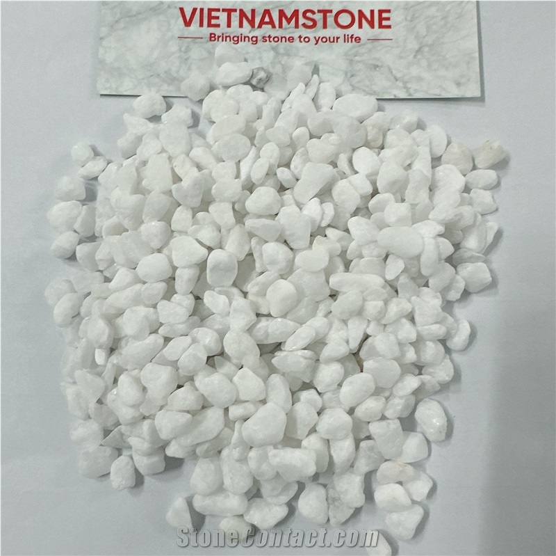 Snow White Pebble Stone Super Cheap Price