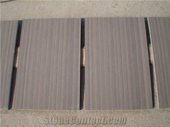 China Purple Sandstone Slabs & Tiles，Wooden Vein Sandstone