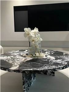 10 Seats Picasso Silver Quartzite Dining Table Home Furniture