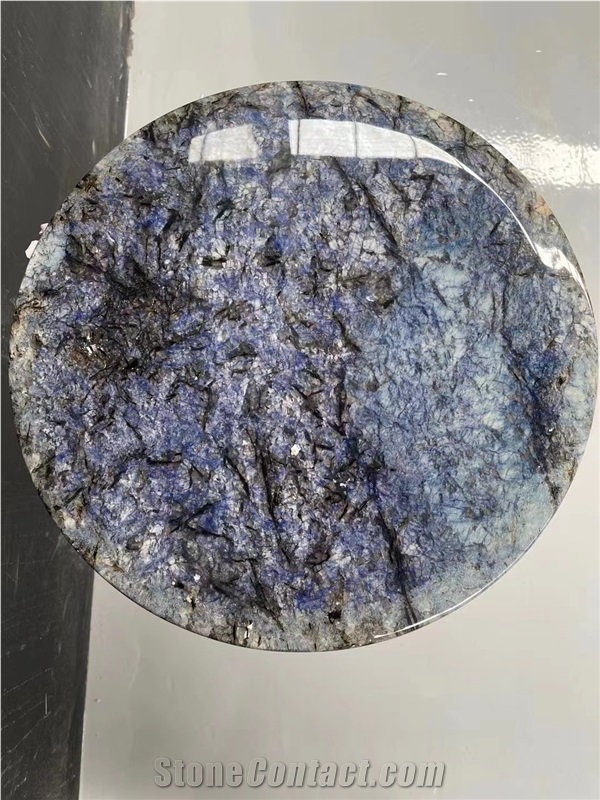 Blue Granite Cafe Table Tops Azul Bahia Round Dining Table