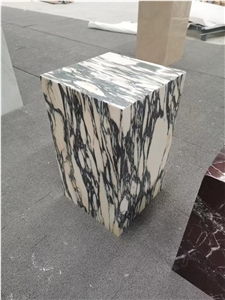Commercial Furniture Arabescato Marble Side Coffee Table