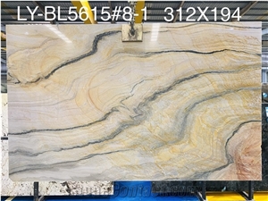 FURIOUS WAVES Quartzite Slabs For Background And Decoration