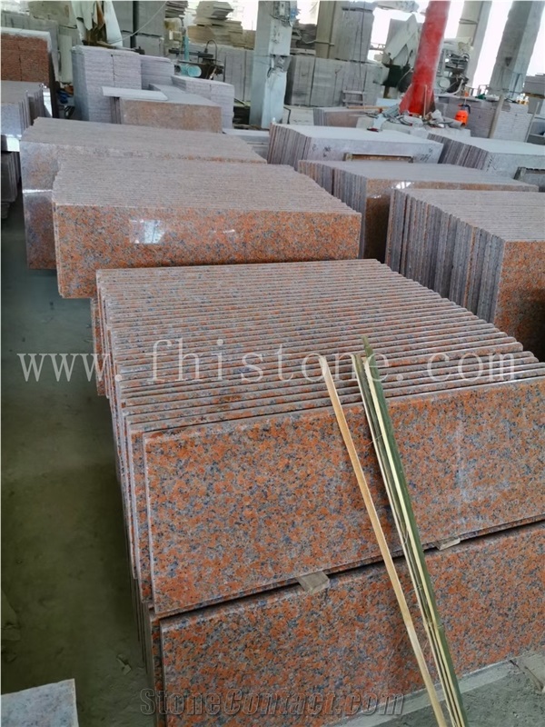 G562 Granite Polished Step China Maple Red Granite