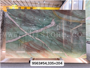 Luxury Botanic Bordeaux Green Quartzite Slabs