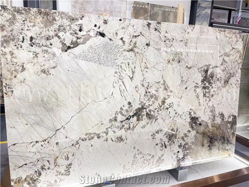 Luxury Pandora White Granite Polished Slabs