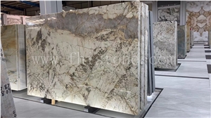 Luxury Pandora White Granite Polished Slabs