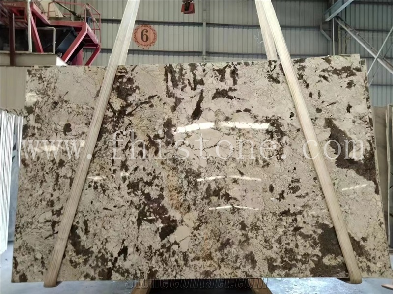 Luxury Translucent Polished White Silver Fox Granite