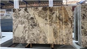 Luxury Translucent Polished White Silver Fox Granite