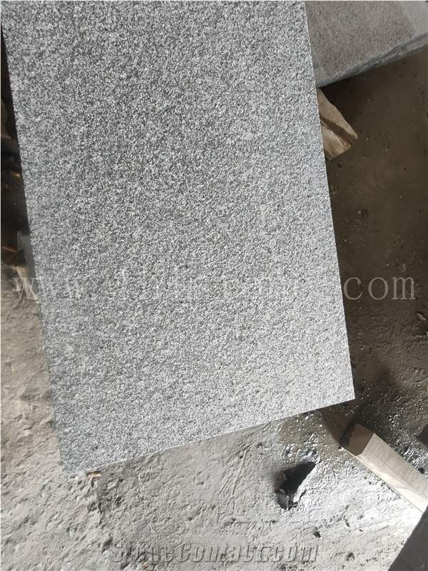 Olivine Gabbro Black Granite Flamed Pool Paver Outdoor