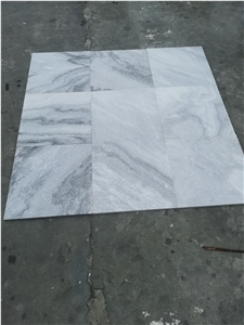 Oriental White Marble Sandblasted Paver Pool Coping