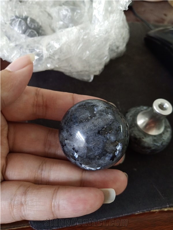 Blue Pearl Granite Mushroom Knobs Pull Handle