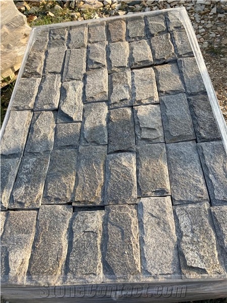 Grey Metallic Gneiss Tiles - Handmade 10L