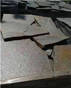 Silver Grey Gneiss Bulgarian Polygonal Flagstone Plates