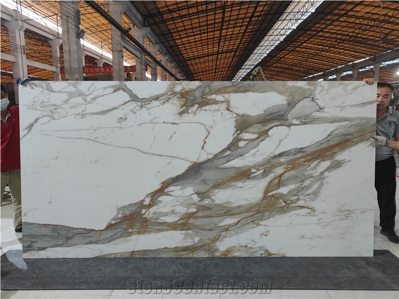 NEW CALACATTA COLD POLISHED MATT PORCELAIN SLABS