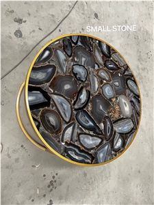 Agate Round Coffee Table Tops