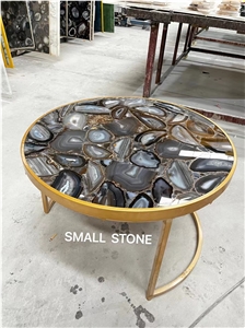 Agate Round Coffee Table Tops