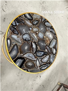 Agate Round Coffee Table Tops