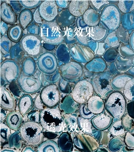 BLUE AGATE SEMIPRECIOUS SLABS