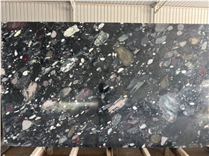 Pebble Black Granite Slabs