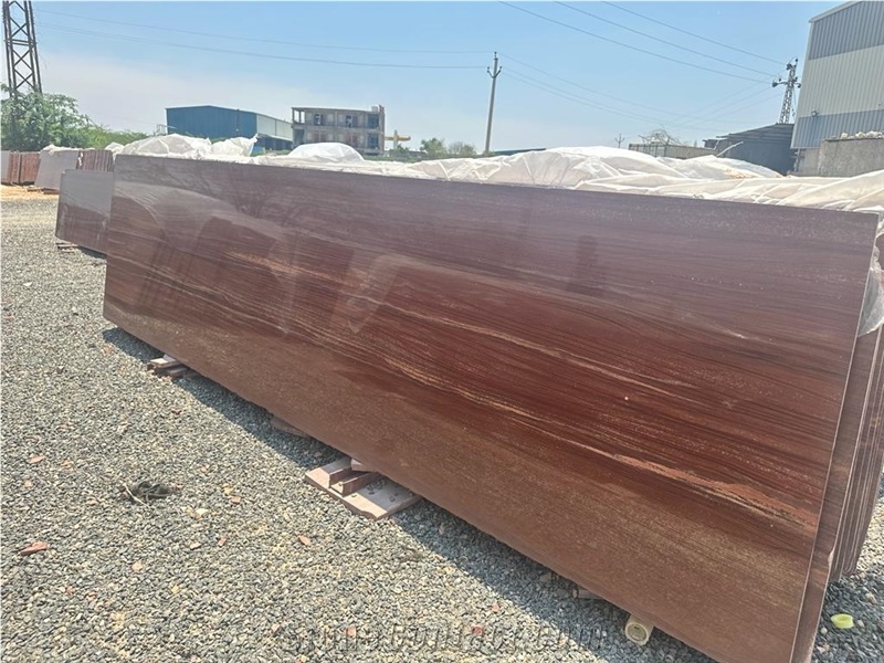 Red Teakwood Sandstone Slabs