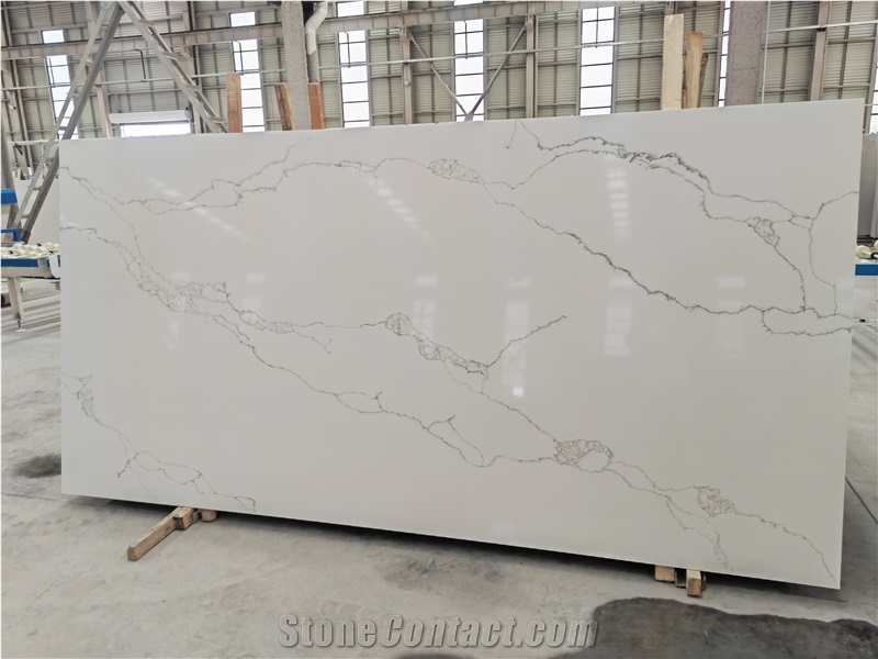 Quartz Stone Artificial Made Calacatta White