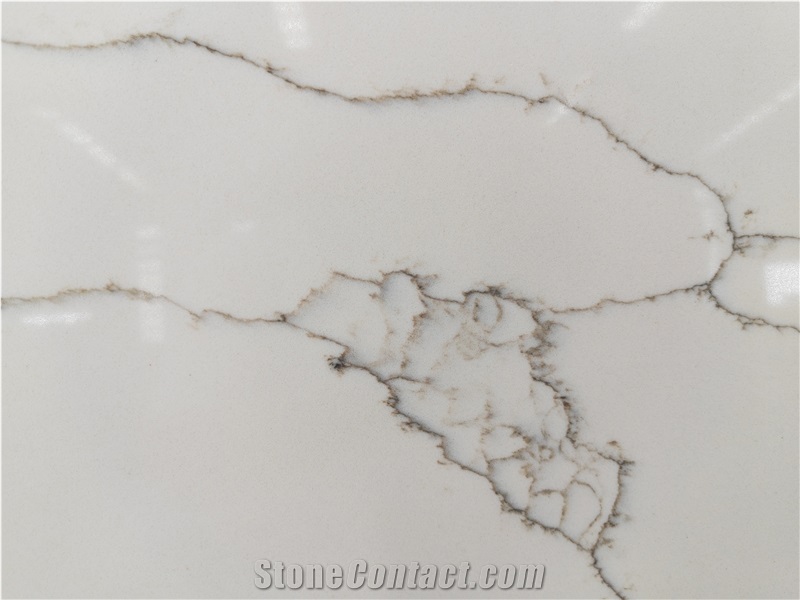 Quartz Stone Artificial Made Calacatta White