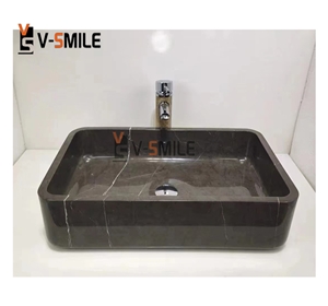 Bulgarian Ash Grey Marble Washbasin