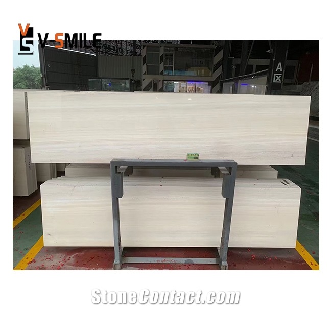 Chinese Gingko Wood Grain Natural Stone Marble Slabs