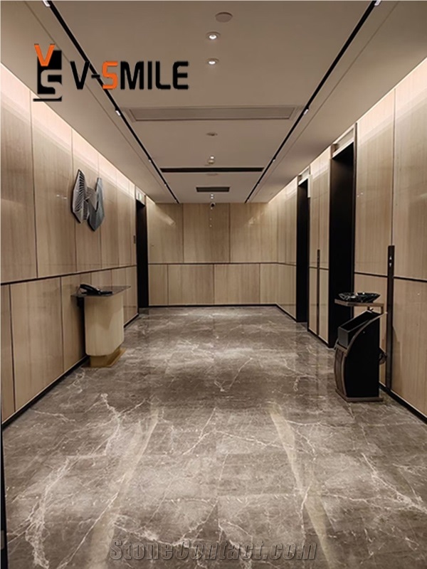 Chinese Gingko Wood Grain Natural Stone Marble Slabs