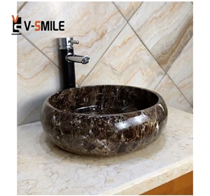 Dark Emperador For Wash Basin