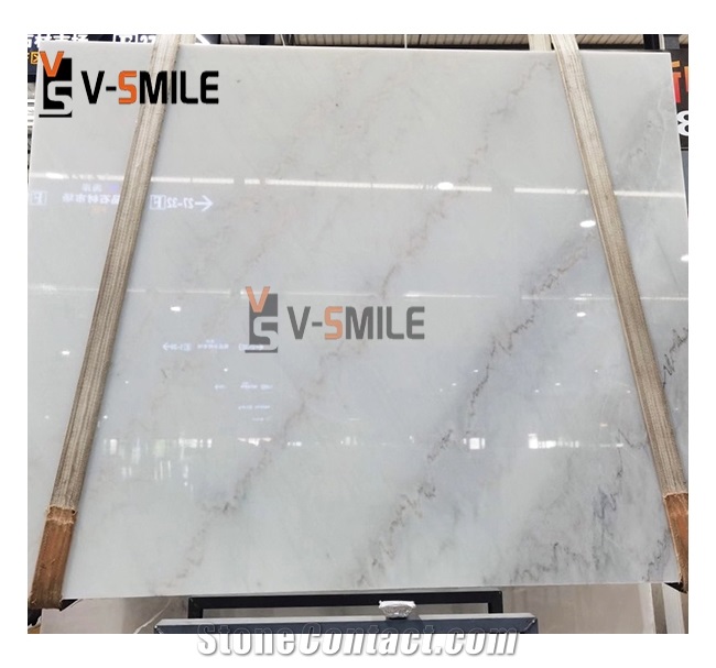 High Quality China Guangxi White Marble Slab