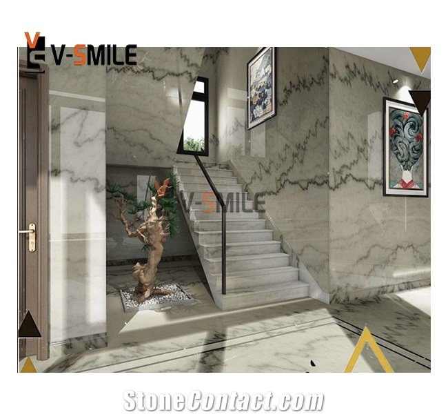 High Quality China Guangxi White Marble Slab