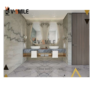 High Quality China Guangxi White Marble Slab