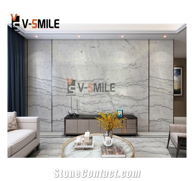 High Quality China Guangxi White Marble Slab