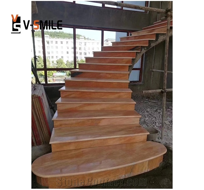 Sunset Red Marble Customize Tile